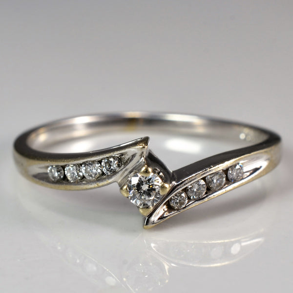 Tapered Bypass Diamond Promise Ring | 0.15 ctw, SZ 7 |