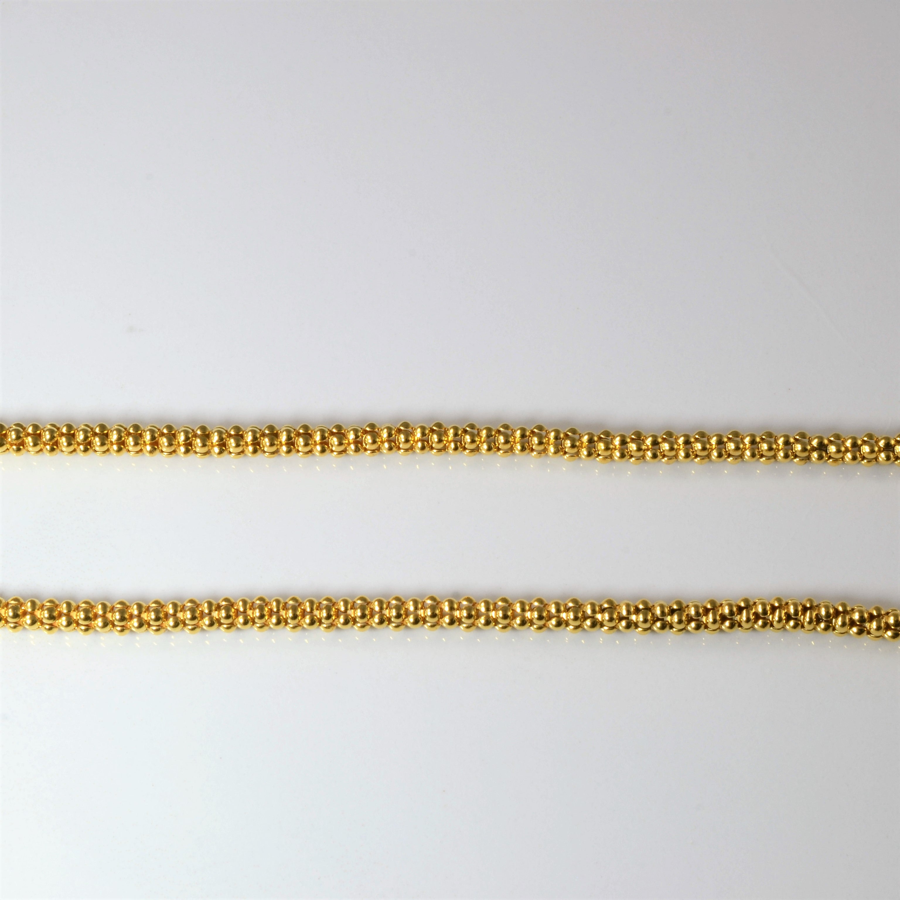 22k Yellow Gold Popcorn Chain | 26" |