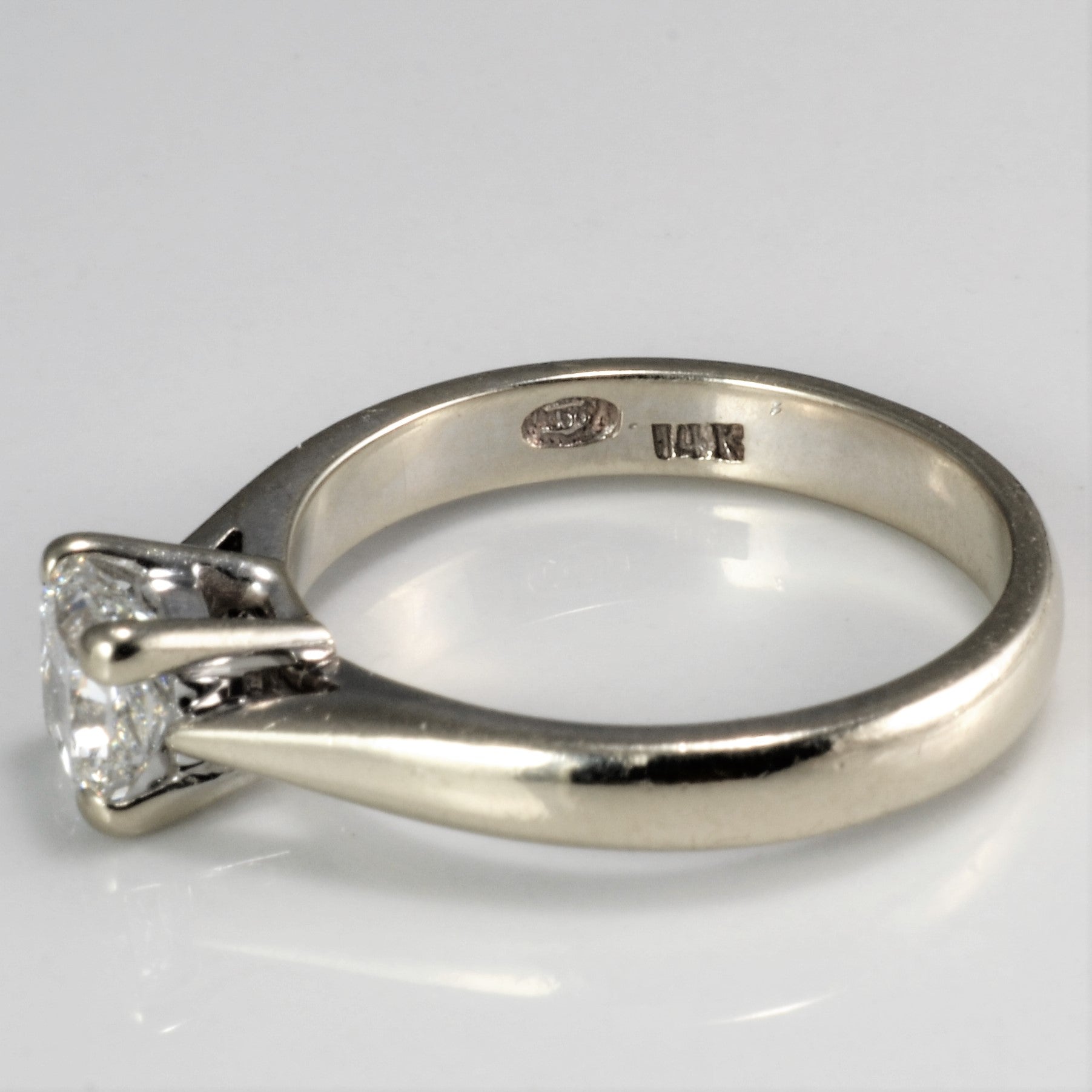 Solitaire Princess Diamond Engagement Ring | 0.76 ct, SZ 6.5 |