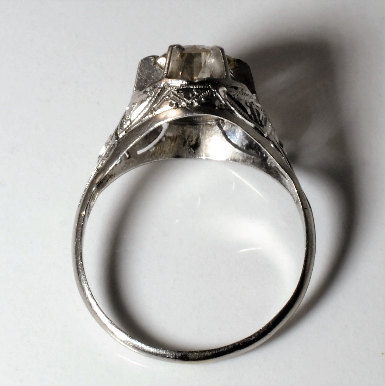 Art Deco Illusion Diamond Ring | 0.98ctw | SZ 7.5 |