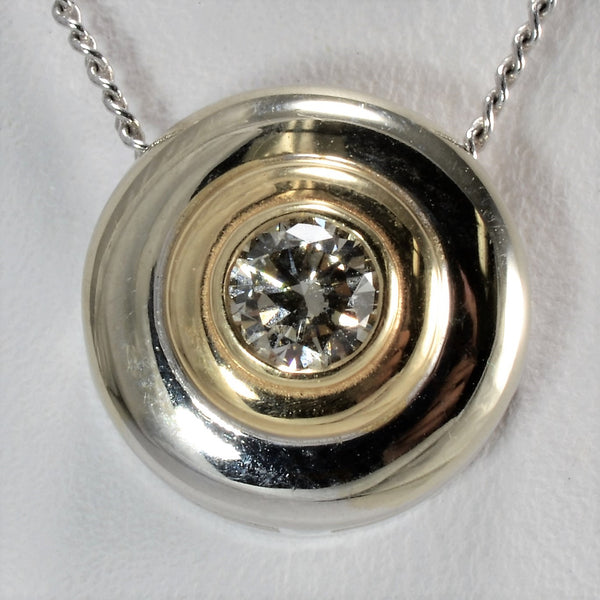 Floating Diamond Bezel Necklace | 0.25 ct, 17