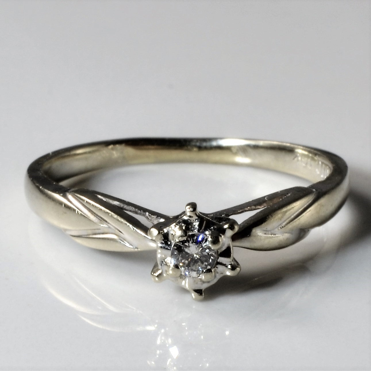 Six Prong Solitaire Diamond Ring | 0.05ct | SZ 6.25 |