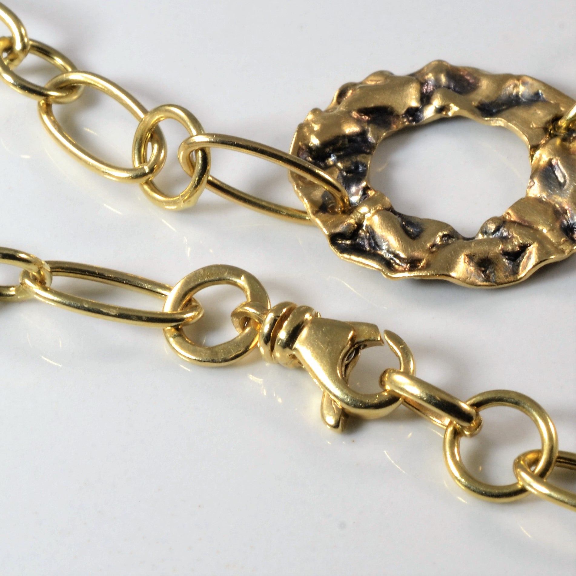 Italian Rolo Link Gold Necklace | 18" |