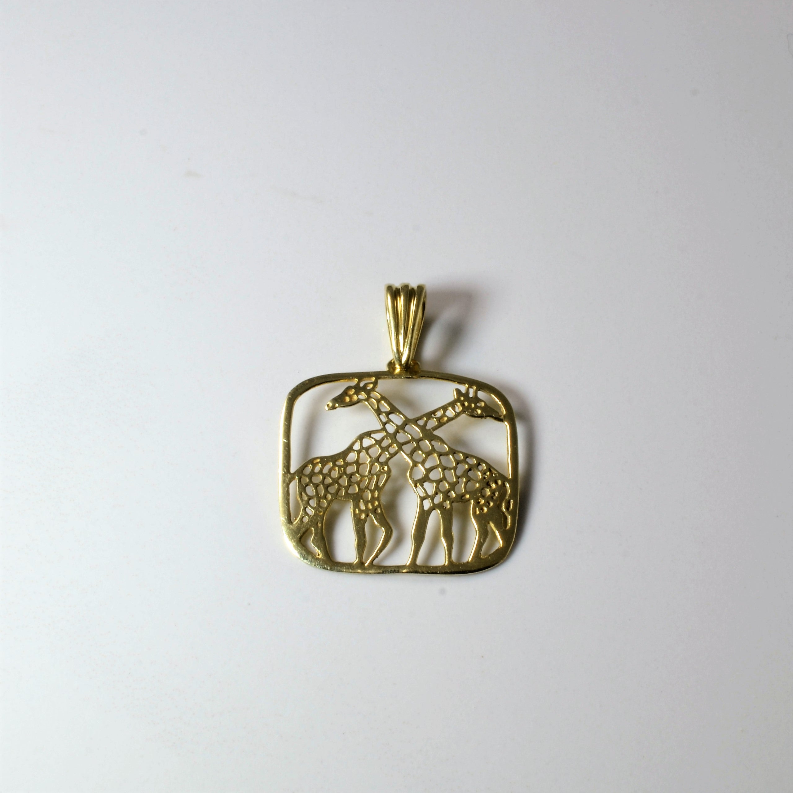 Yellow Gold Giraffe Pendant |