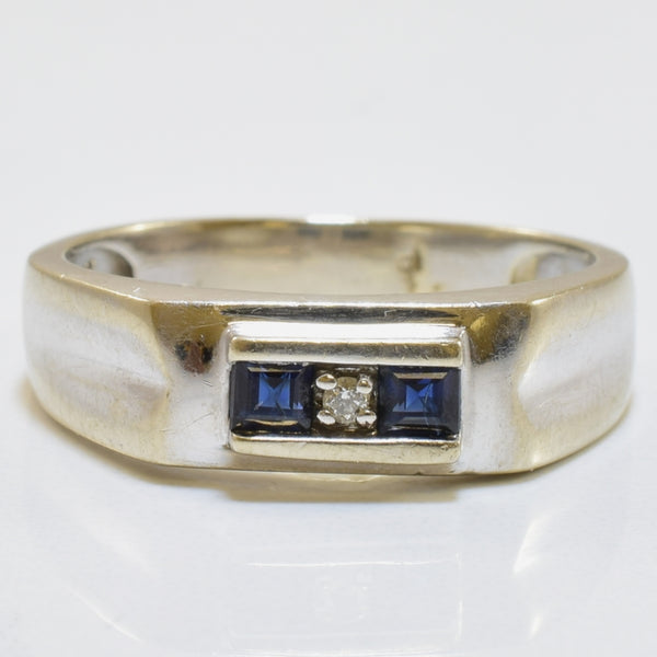 Sapphire & Diamond Ring | 0.24ctw, 0.01ct | SZ 8.25 |