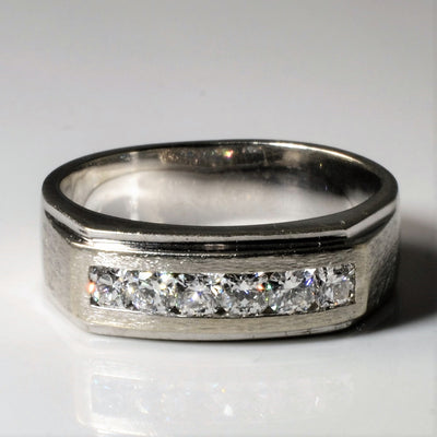 Channel Set Diamond Ring | 0.81ctw | SZ 9 |