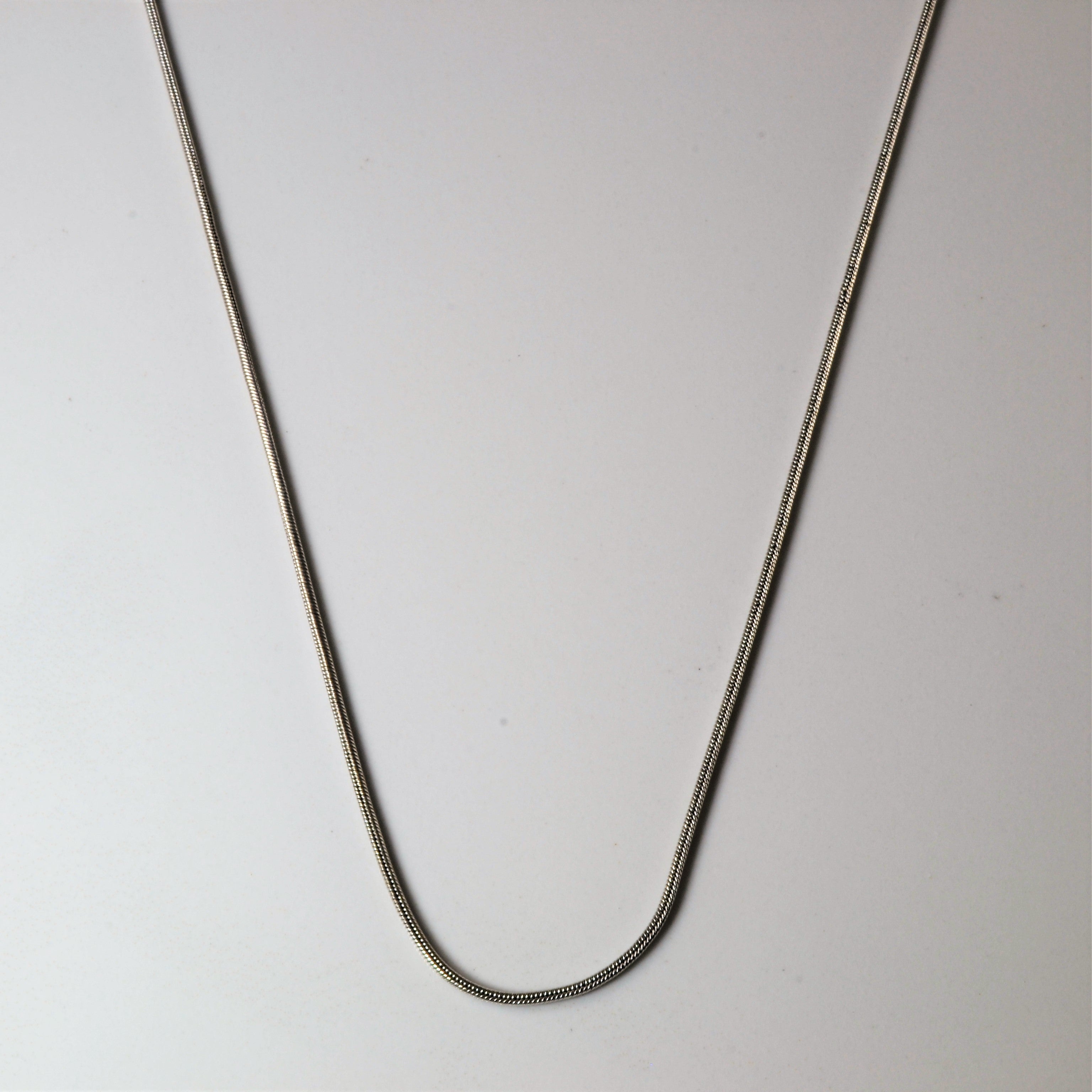 14k White Gold Snake Chain | 16" |