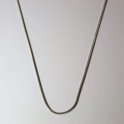 14k White Gold Snake Chain | 16