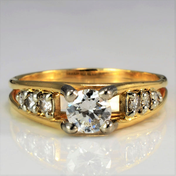 High Set Diamond Engagement Ring | 0.59ctw | SZ 6.75 |