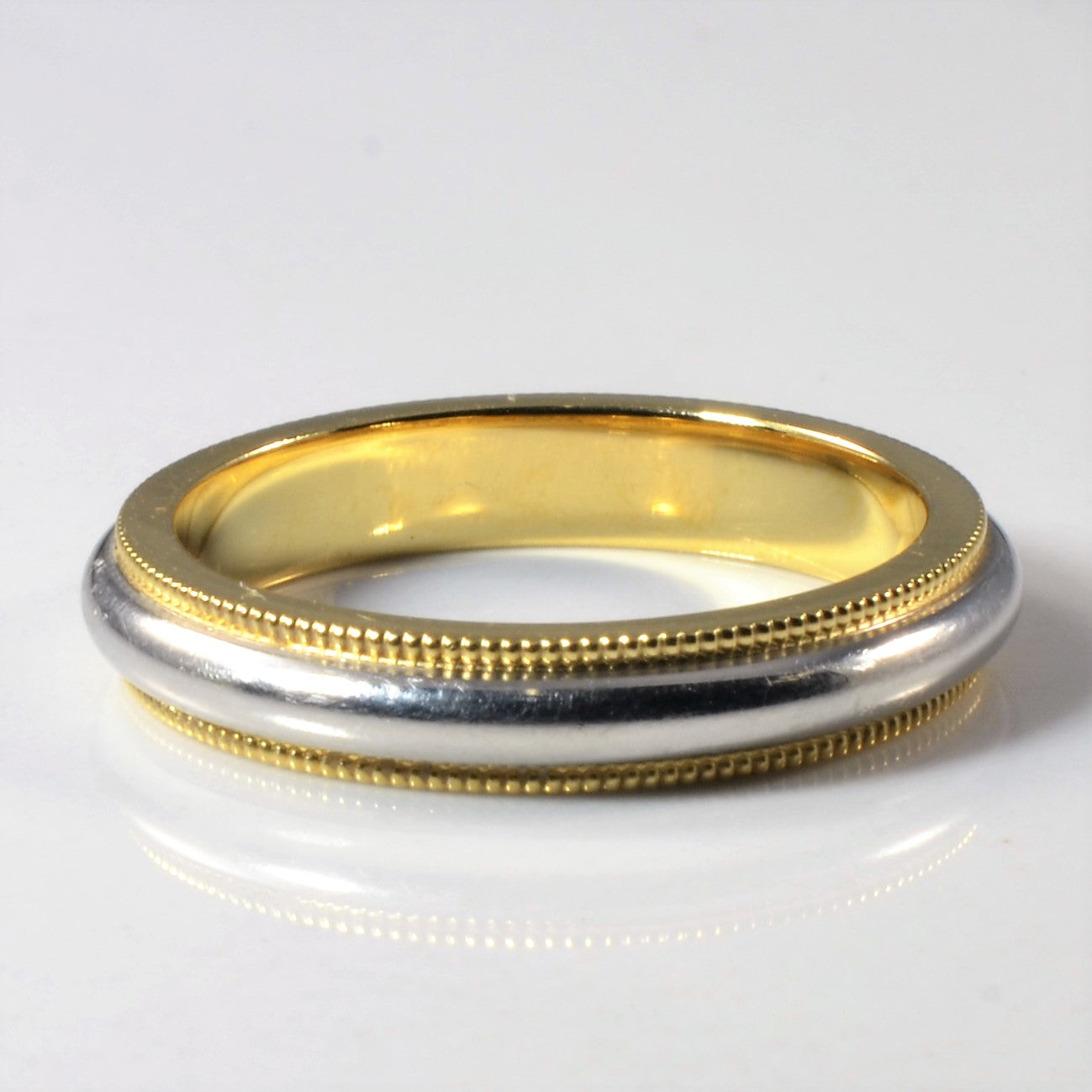 Tiffany & Co.' Milgrain Gold & Platinum Band | SZ 6 |