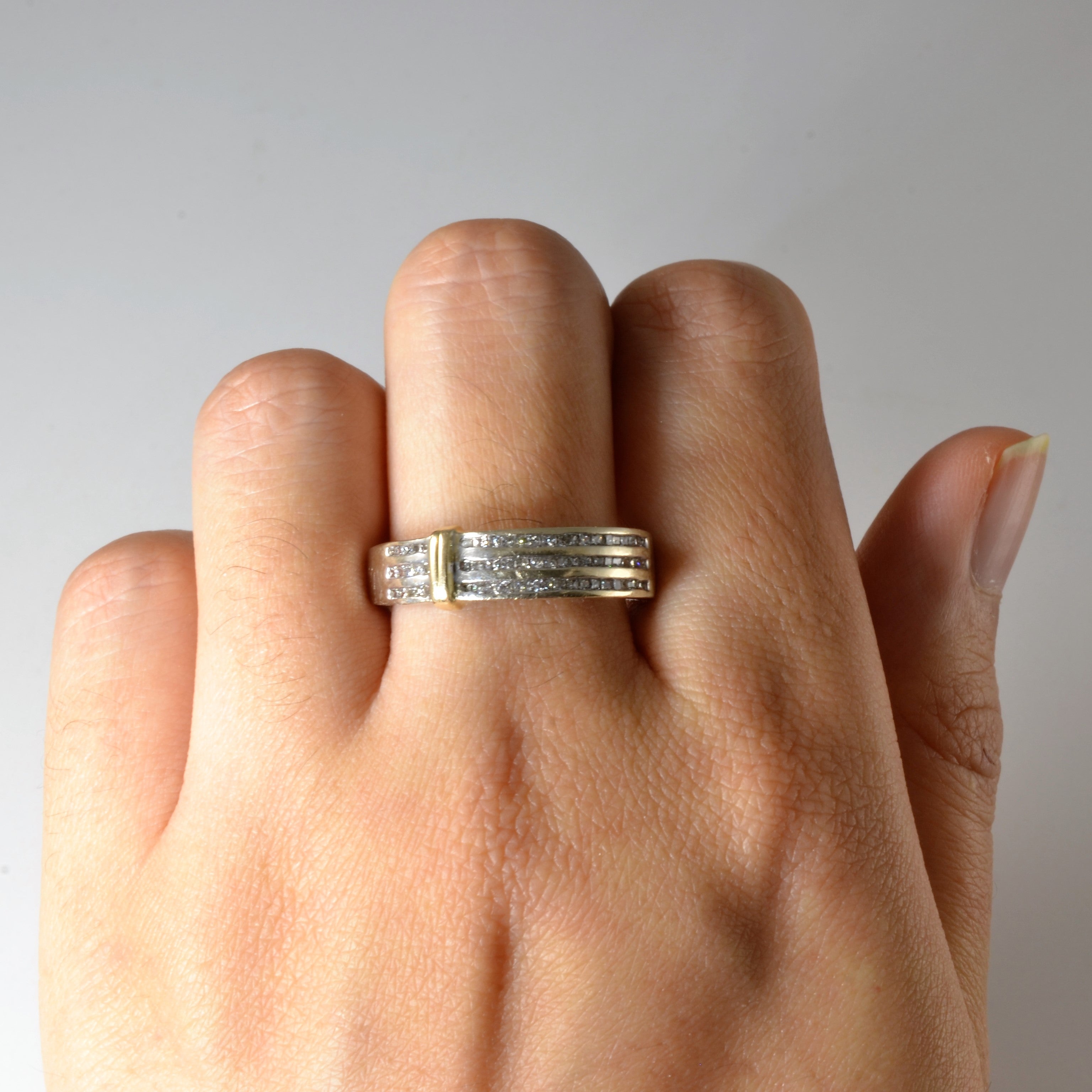 Bague triple diamant | 1,00 ct au total | Taille 10 | 