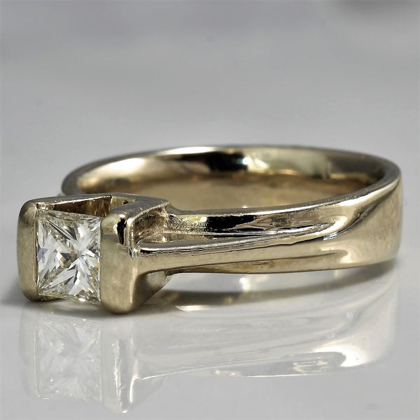 High Set Princess Solitaire Engagement Ring | 0.60 ct, SZ 6.75 |