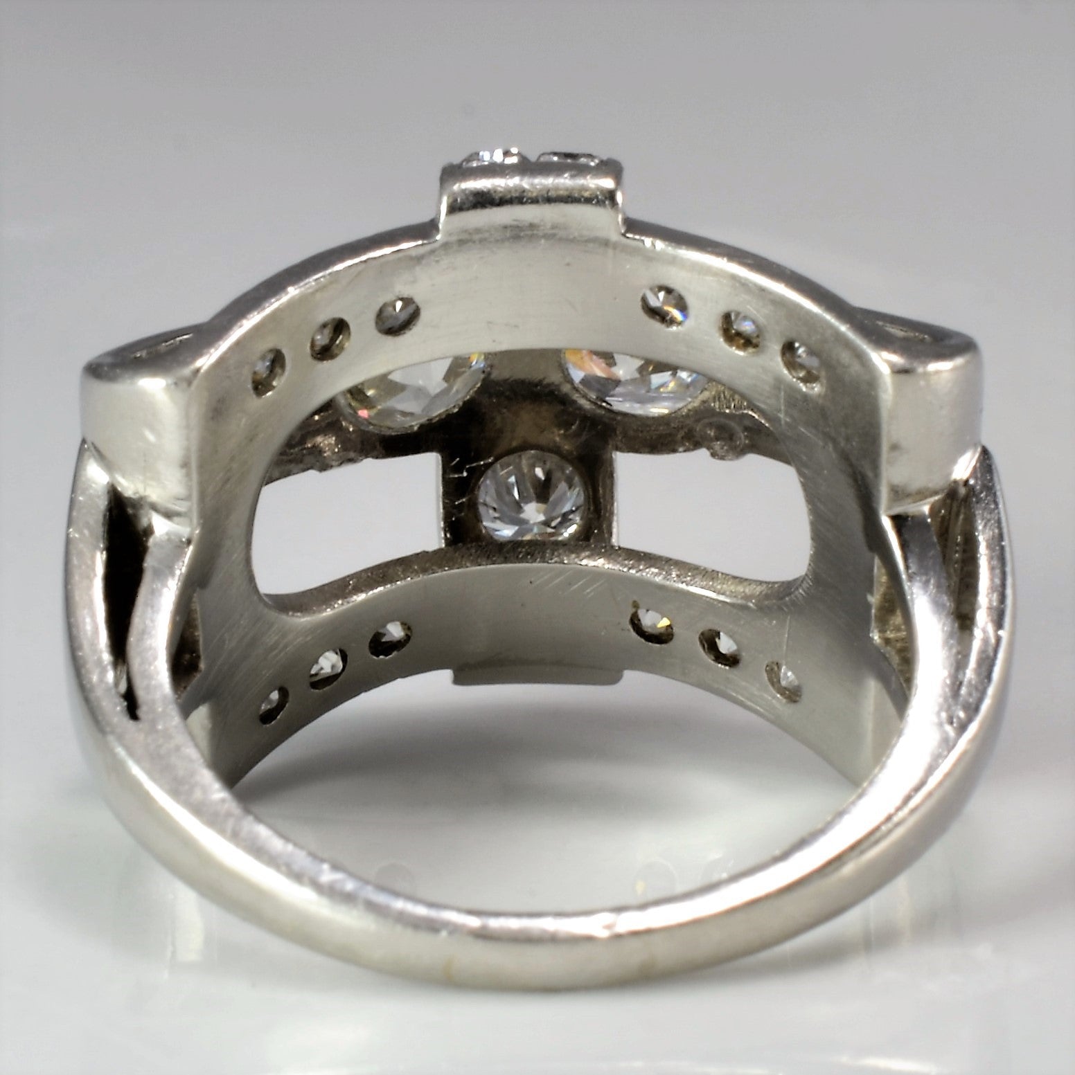 real vintage diamond engagement ring, USA engagement ring
