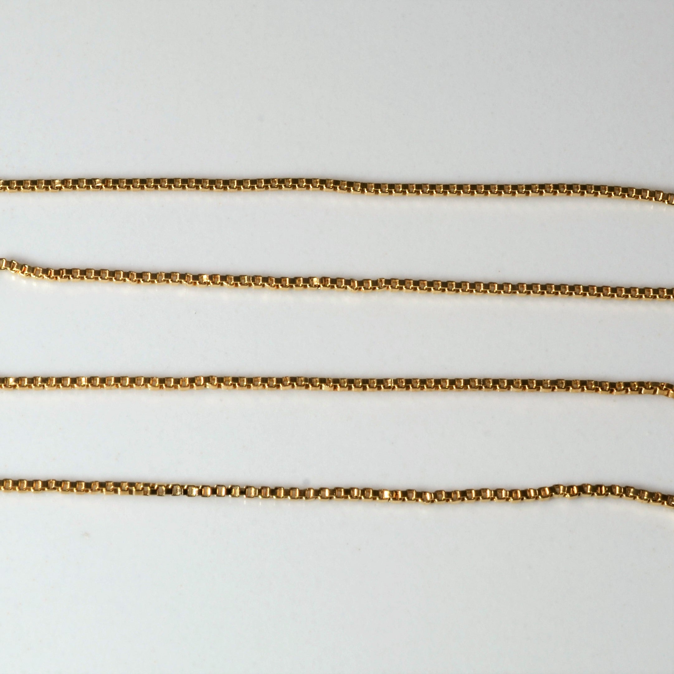 10k Yellow Gold Box Chain | 16" |