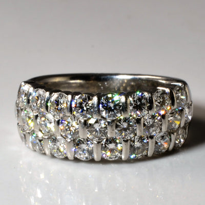Suwa' Triple Row Diamond Band | 2.00ctw | SZ 5.75 |