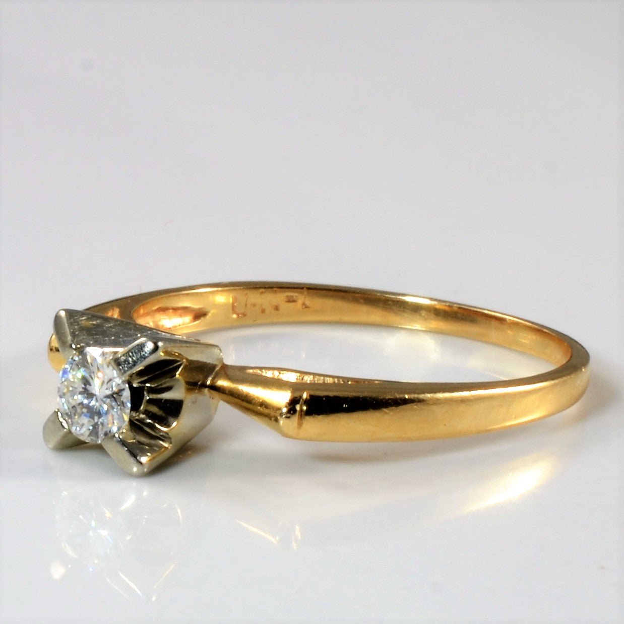 Solitaire Diamond Ring | 0.16ct | SZ 7 |
