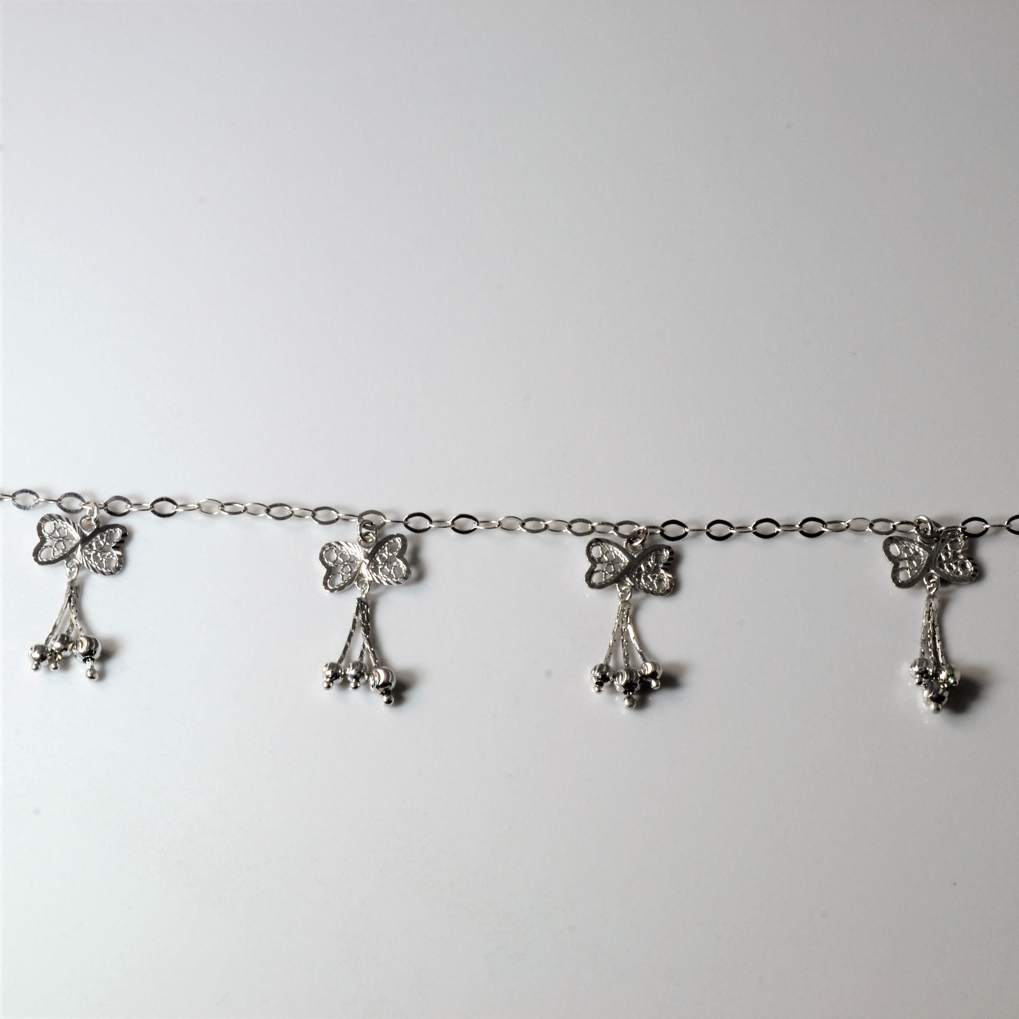 Filigree Butterfly Tassel Bracelet | 7.5