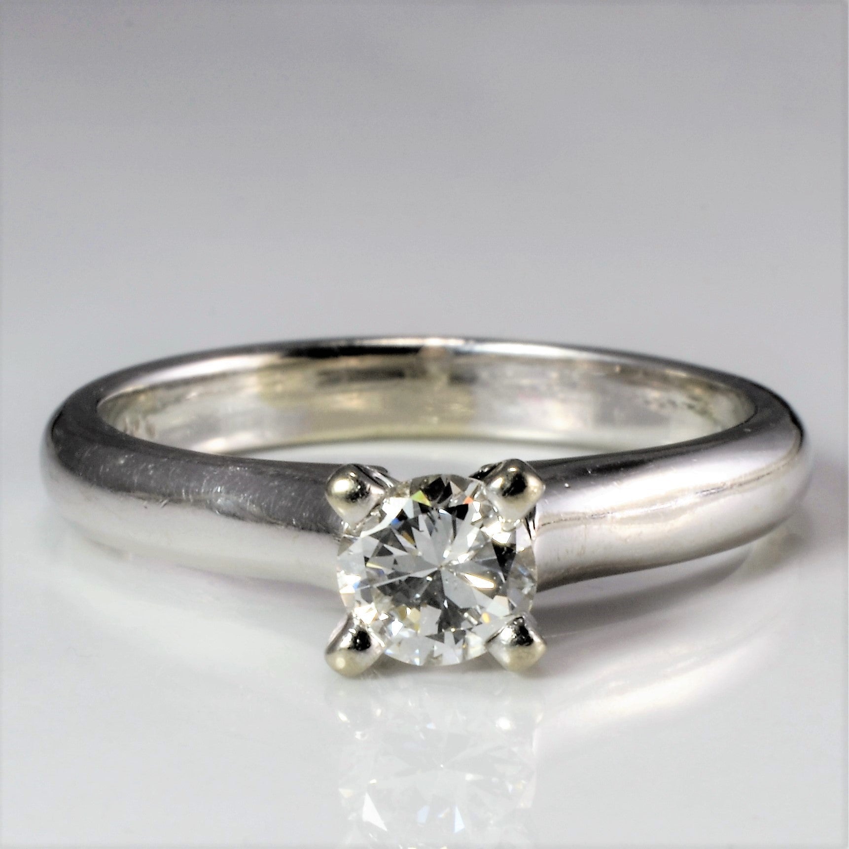 Solitaire Diamond Engagement Ring | 0.37 ct, SZ 7 |