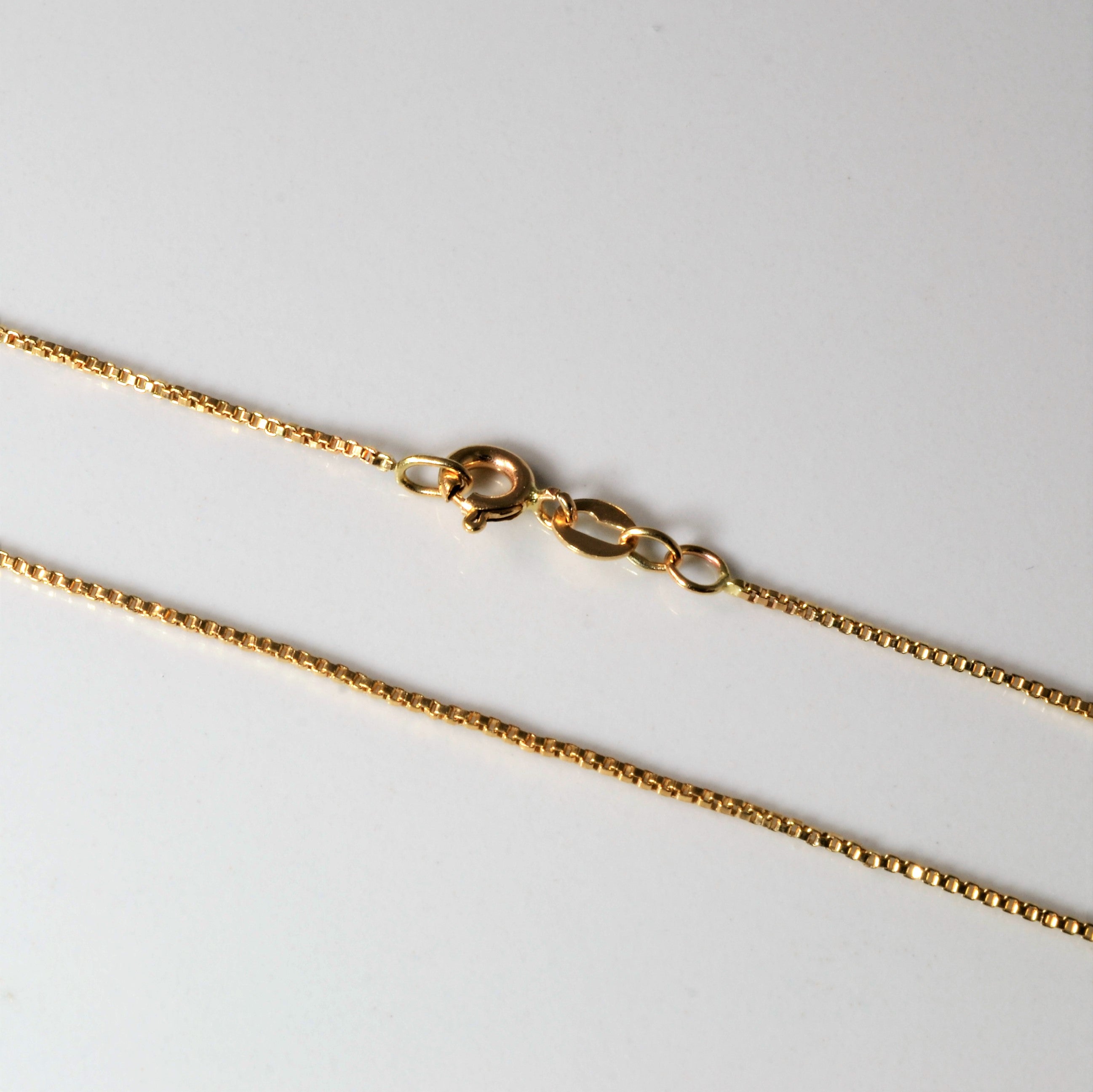 10k Yellow Gold Box Chain | 16" |