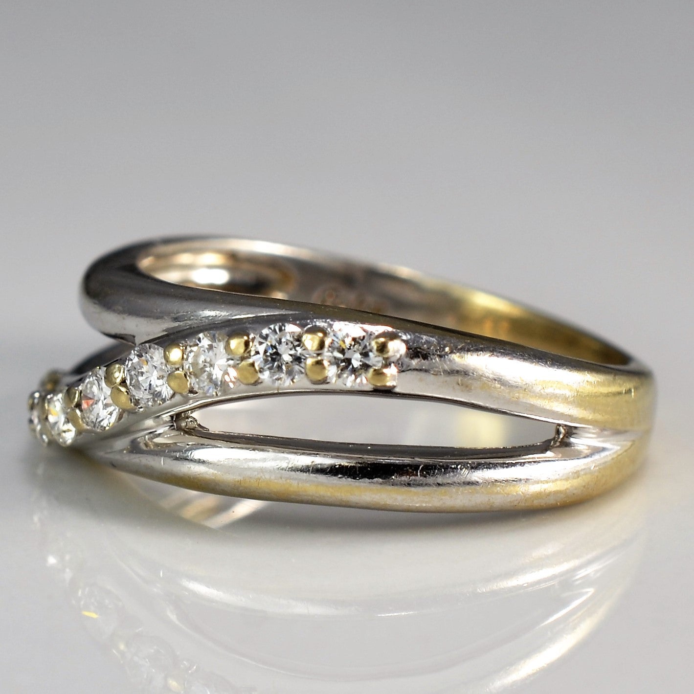 White Gold Diamond Wave Ring | 0.25 ctw, SZ 6.25 |