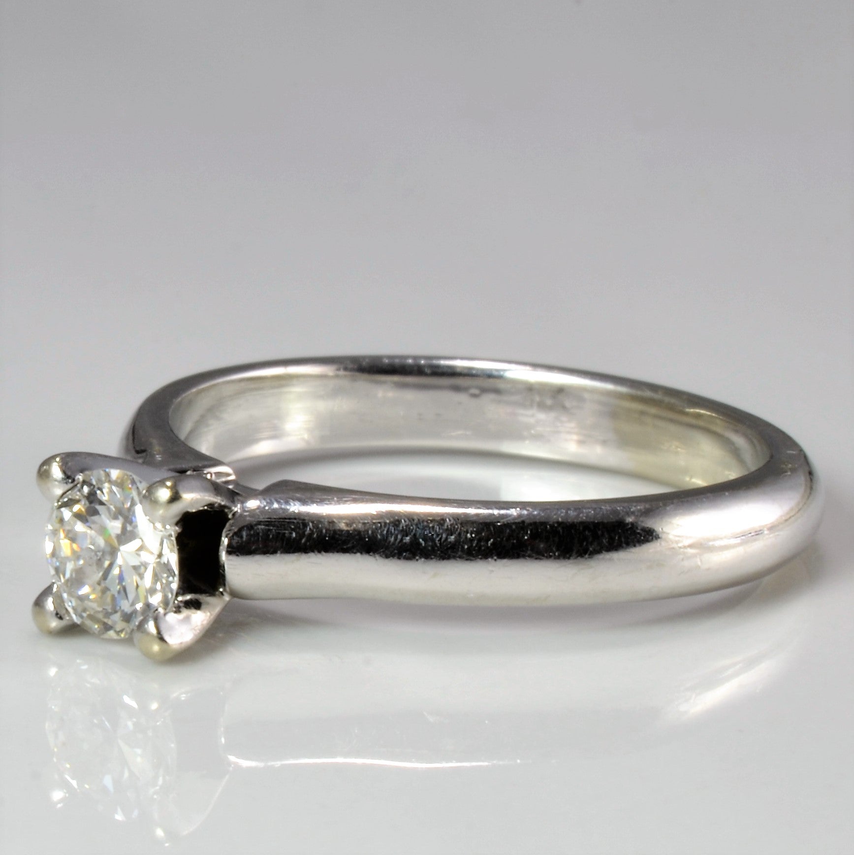 Solitaire Diamond Engagement Ring | 0.37 ct, SZ 7 |