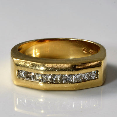 Tapered Edge Channel Set Diamond Band | 0.63ctw | SZ 10.25 |
