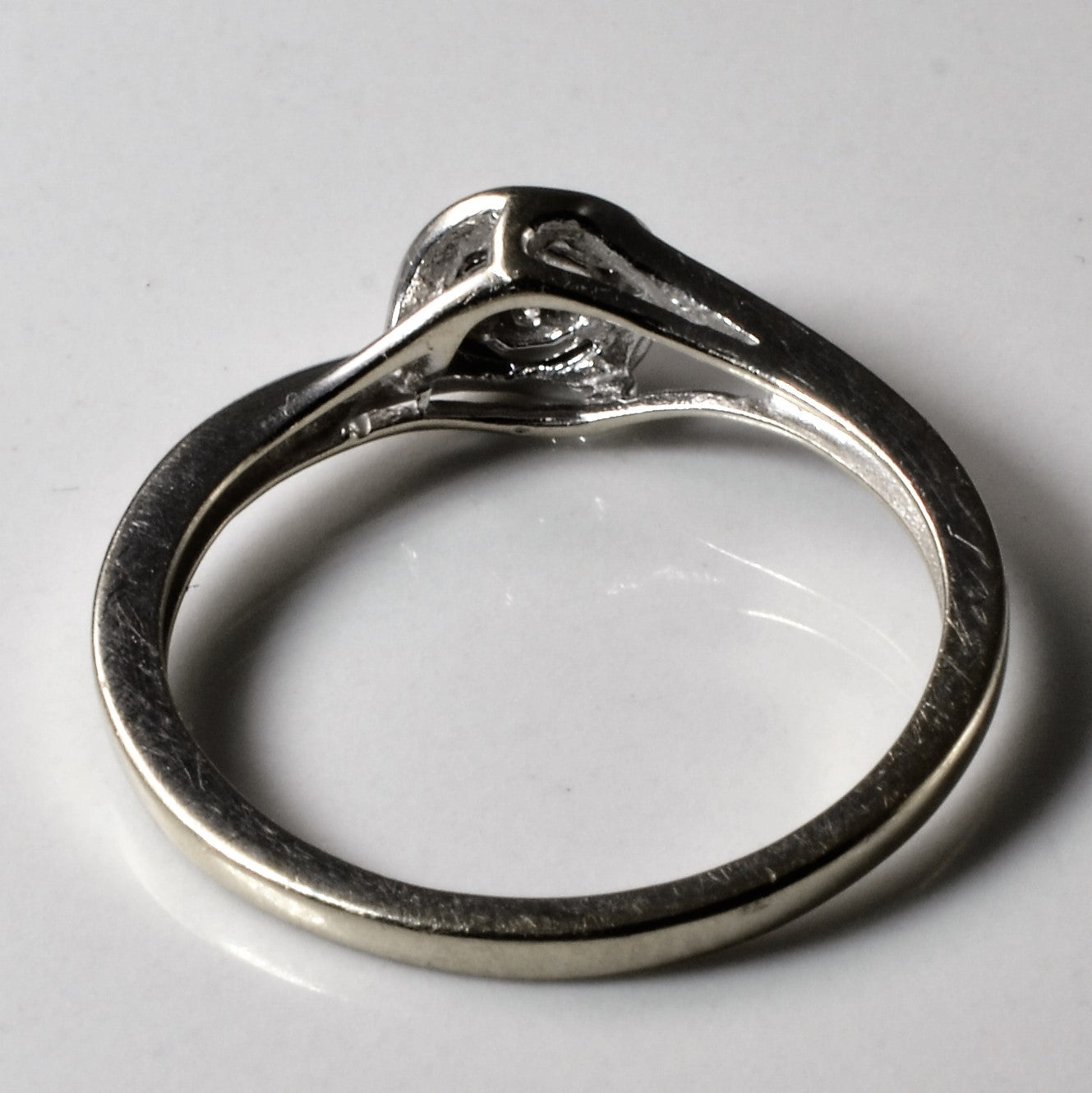 Split Shank Diamond Bypass Ring | 0.05ctw | SZ 6.5 |