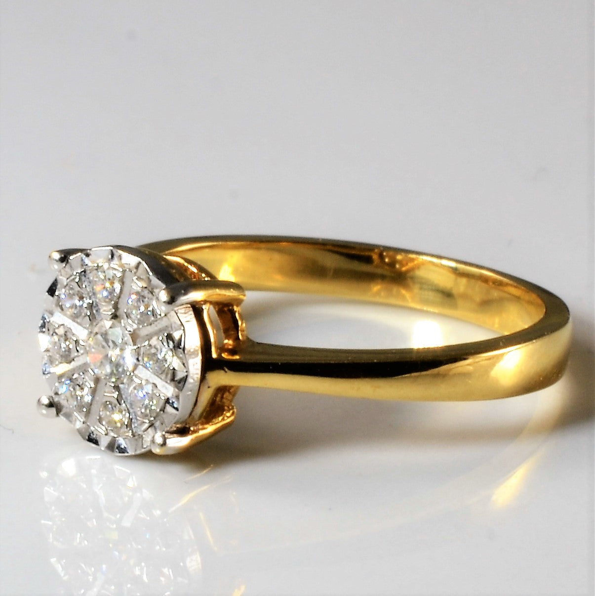 Cluster Set Diamond Ring | 0.13ctw | SZ 4.5 |
