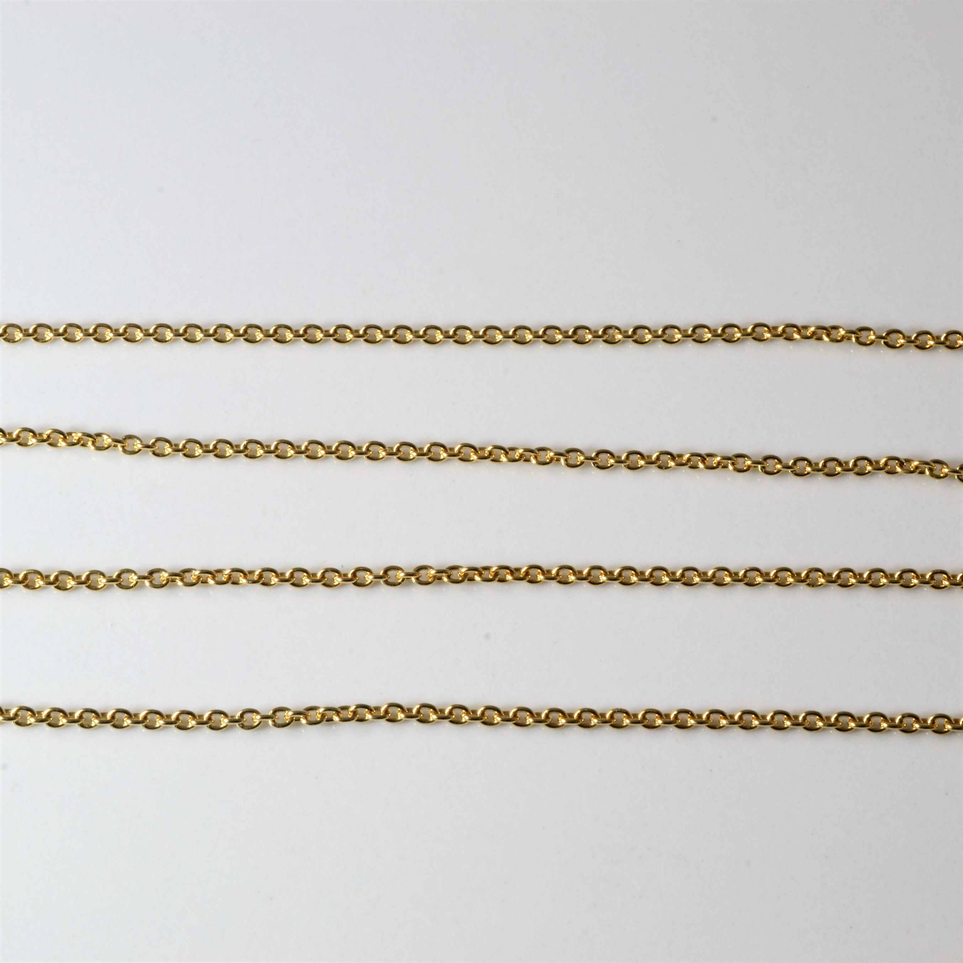 Pandora 14k Yellow Gold Cable Chain | 17"|