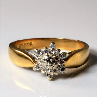 Classic Diamond Cluster Ring | 0.17ctw | SZ 6.25 |
