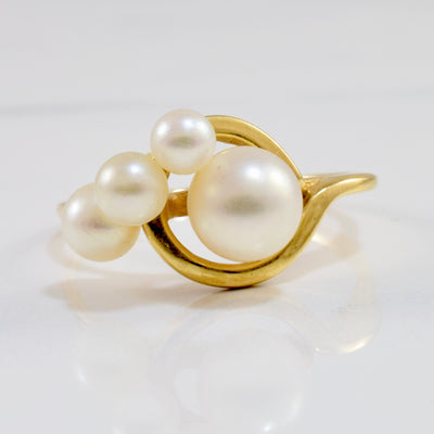 Pearl Bypass Ring | SZ 6.75 |
