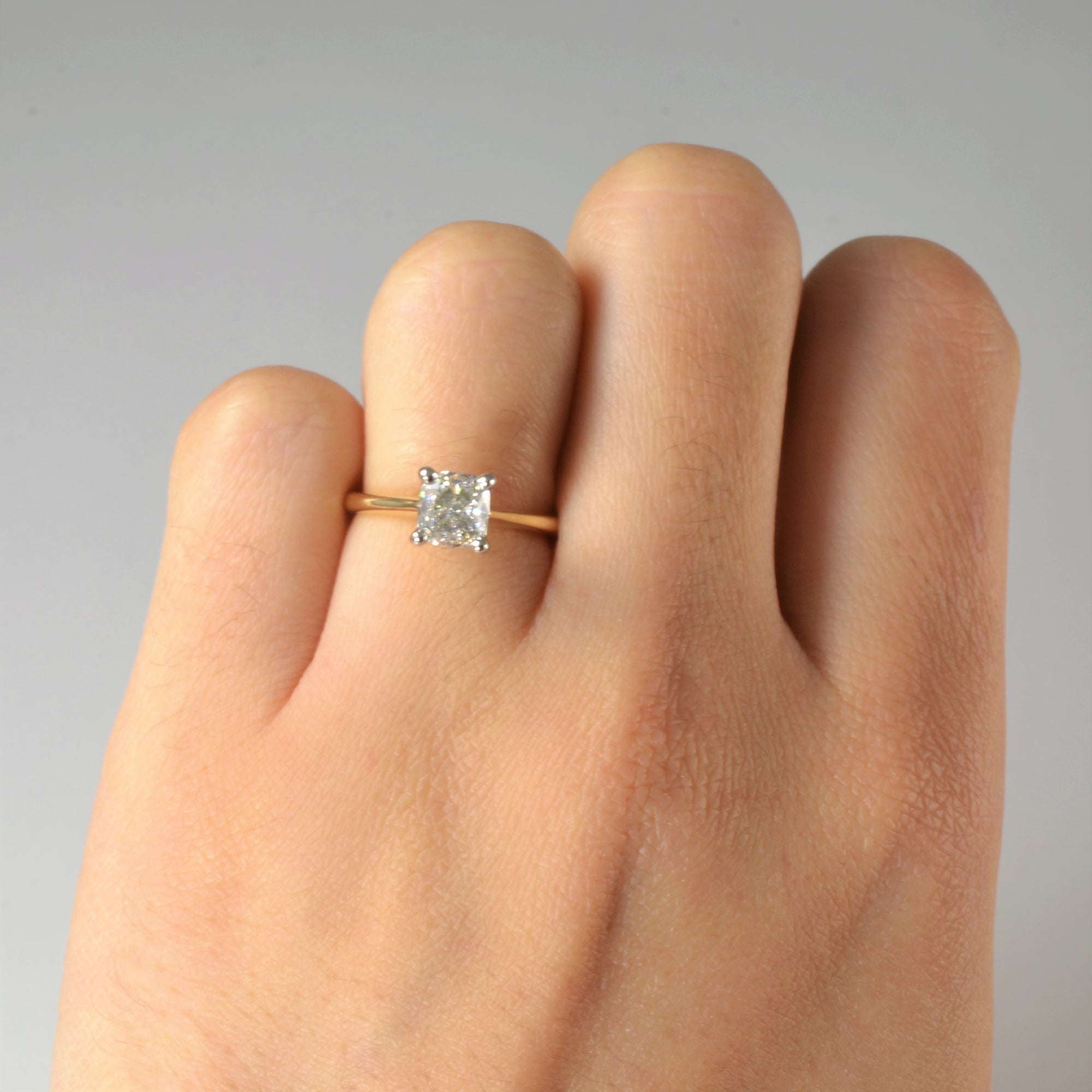 Cushion Diamond Solitaire Engagement Ring | 1.01ct | SZ 5 |