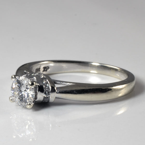 Diamond Channel Gallery Engagement Ring | 0.74ctw | SZ 8.5 |