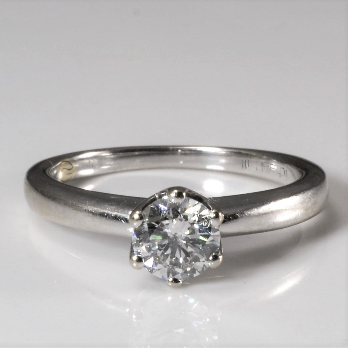 Six Prong Solitaire Diamond Ring | 0.50ct | SZ 4.5 |