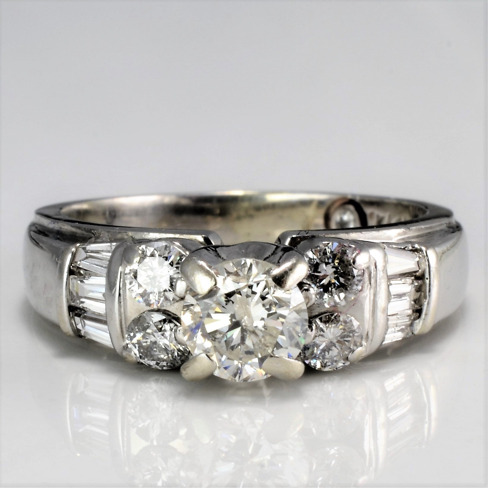 High Set Diamond Engagement Ring | 0.77 ctw, SZ 4.75 |