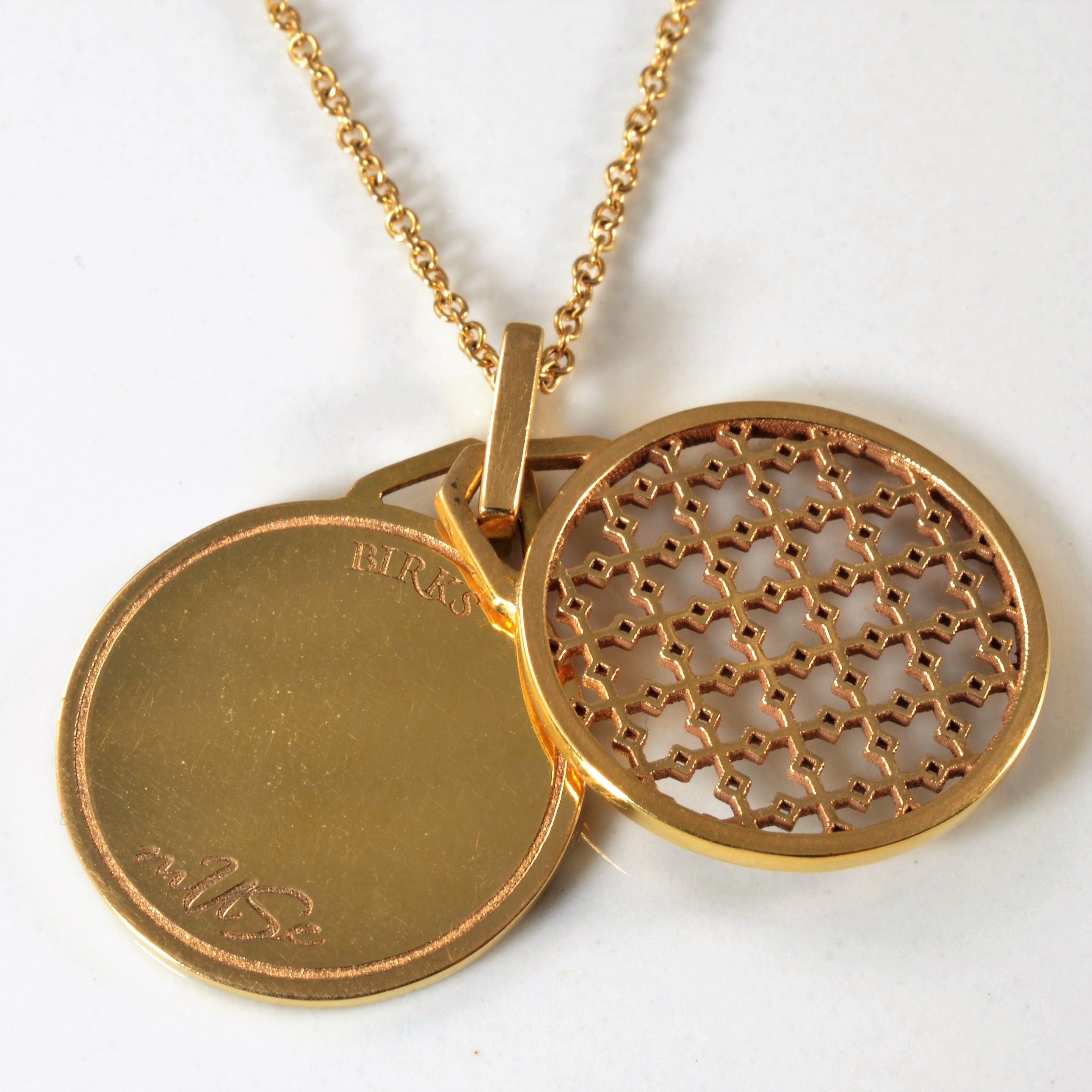 Birks' Muse Double Medallion Necklace and Pendant | 18" |