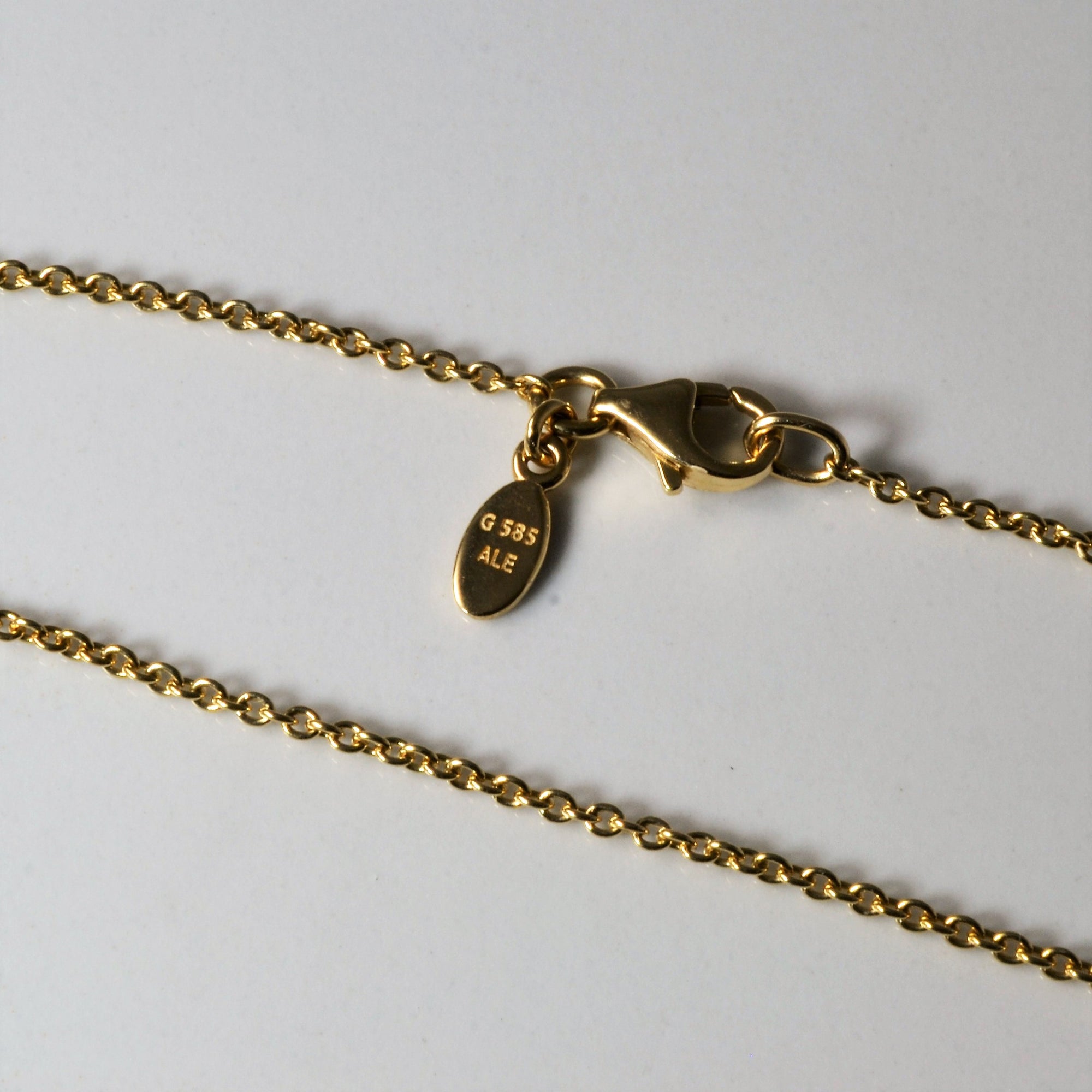 Pandora' 14k Yellow Gold Cable Chain | 17