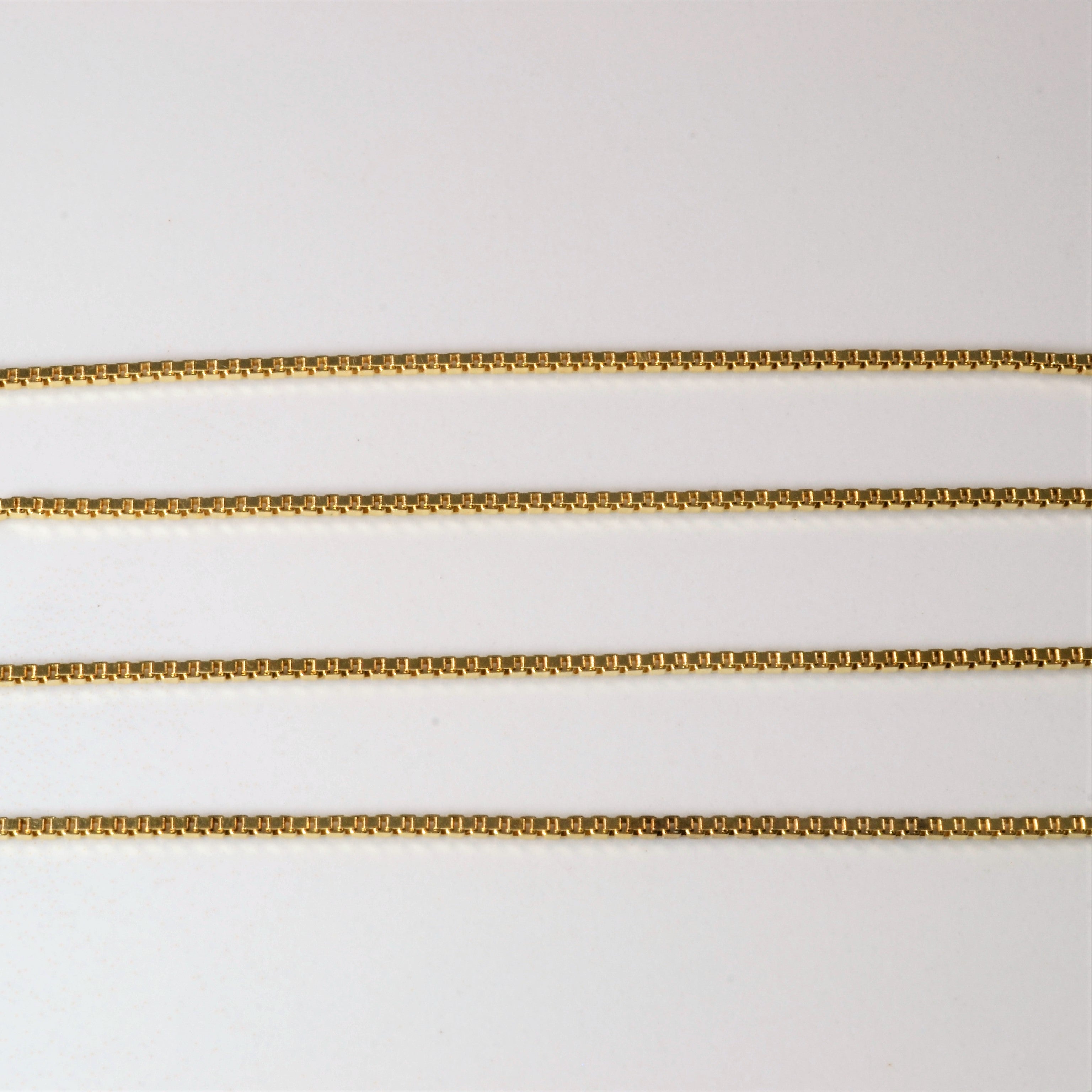 18k Yellow Gold Box Chain | 24" |
