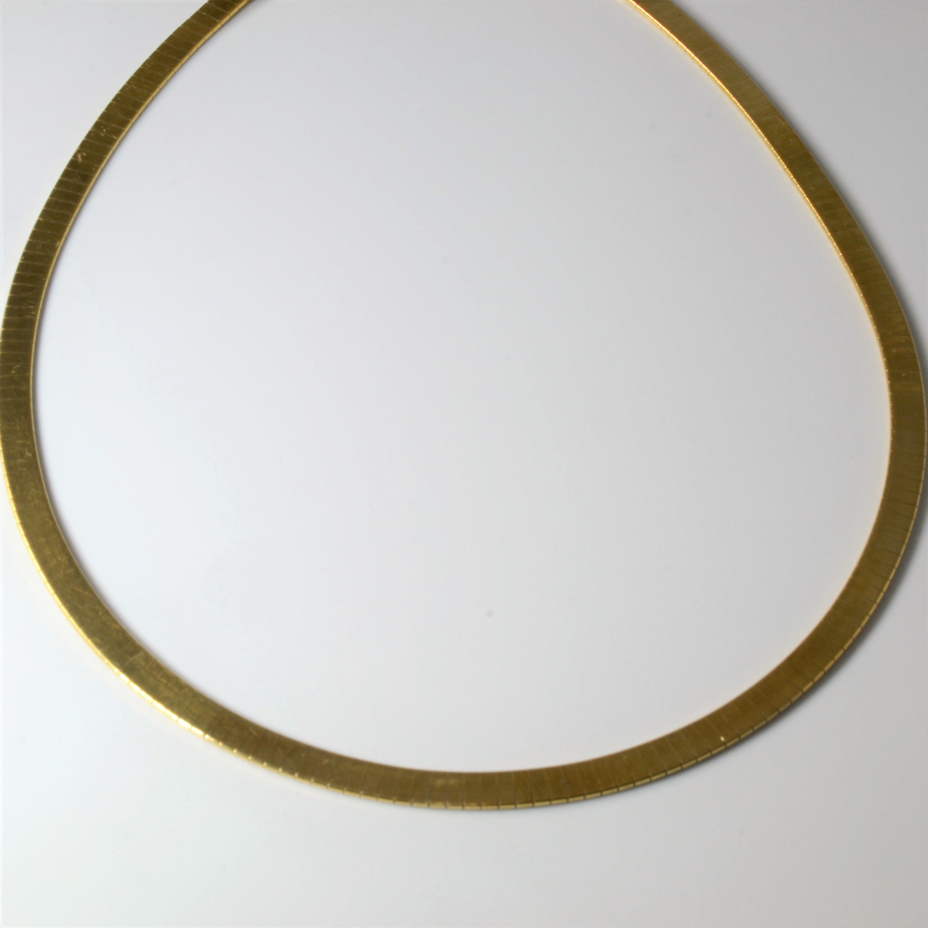 *Vente de mai manquante* Chaîne Omega en or jaune 18 carats | 17" | 