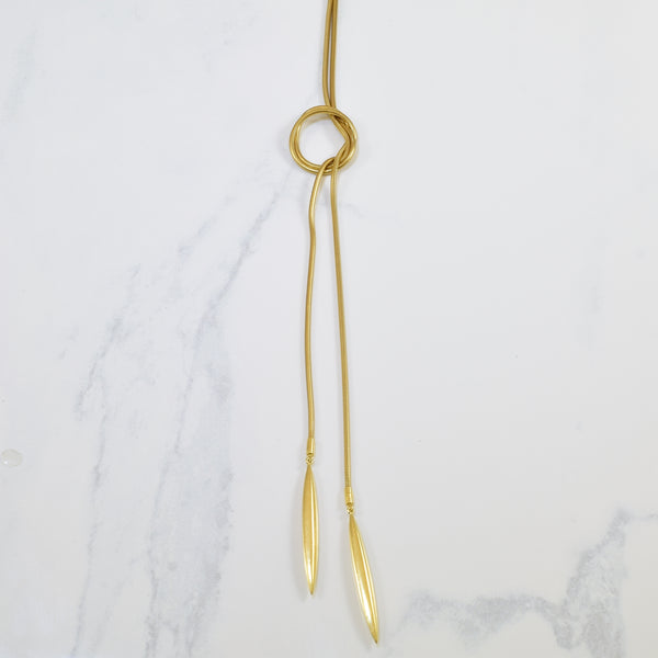 'Tiffany & Co.' Feather Lariat Wrap Necklace