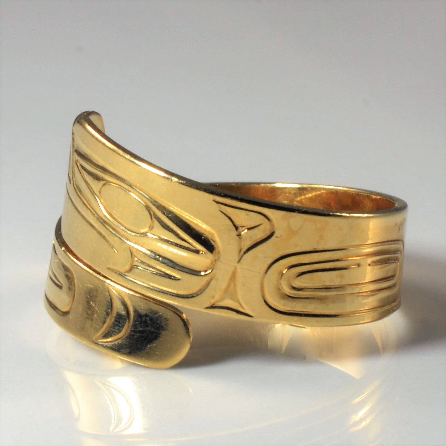 Indigenous Eagle Art Wrap Ring | SZ 10 |