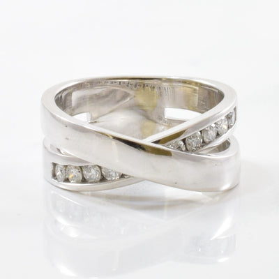 Diamond Channel Bypass Ring | 0.33ctw | SZ 6.5 |