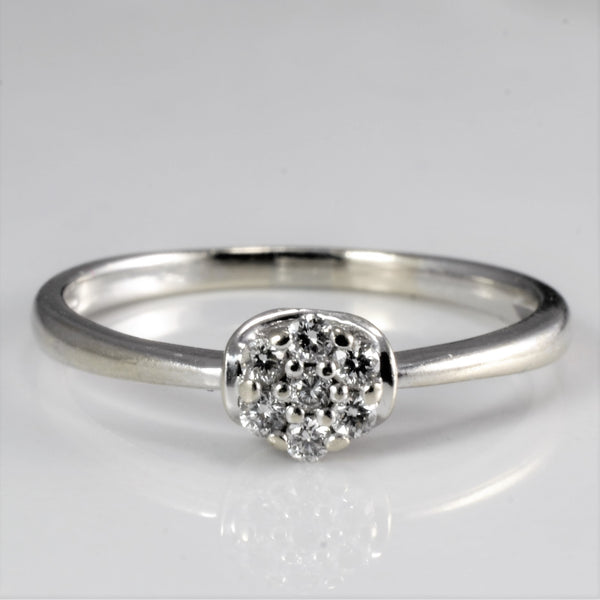 Cluster Set Diamond Ring | 0.14 ctw, SZ 7.5 |