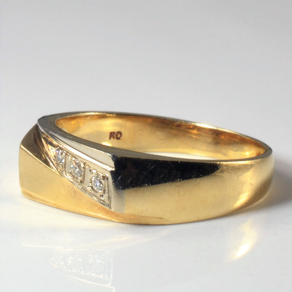 Diamond Signet Ring | 0.06ctw | SZ 10 |