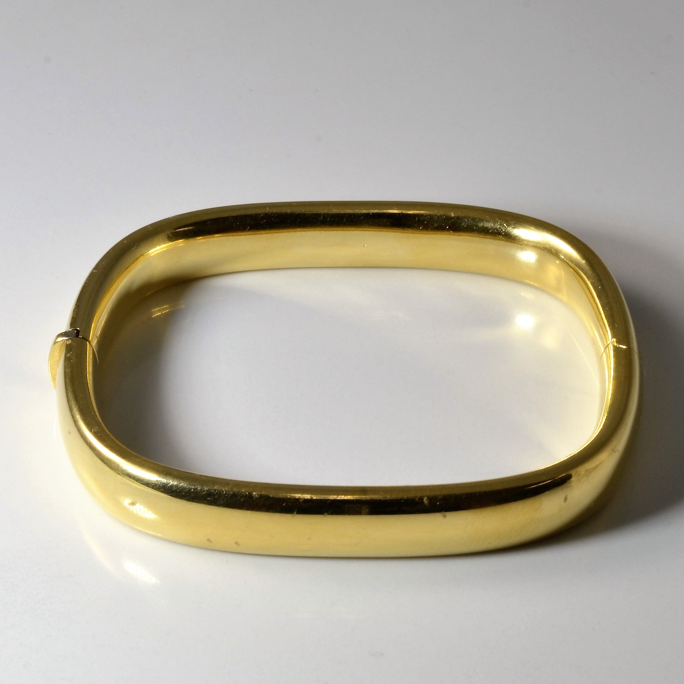 Birks' Yellow Gold Plain Bangle | 7.5" |