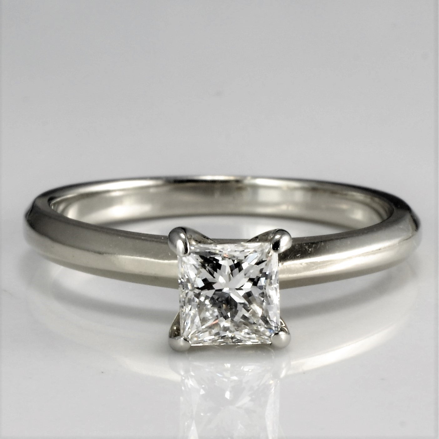 Solitaire Princess Diamond Engagement Ring | 0.50 ct, SZ 5.5 |