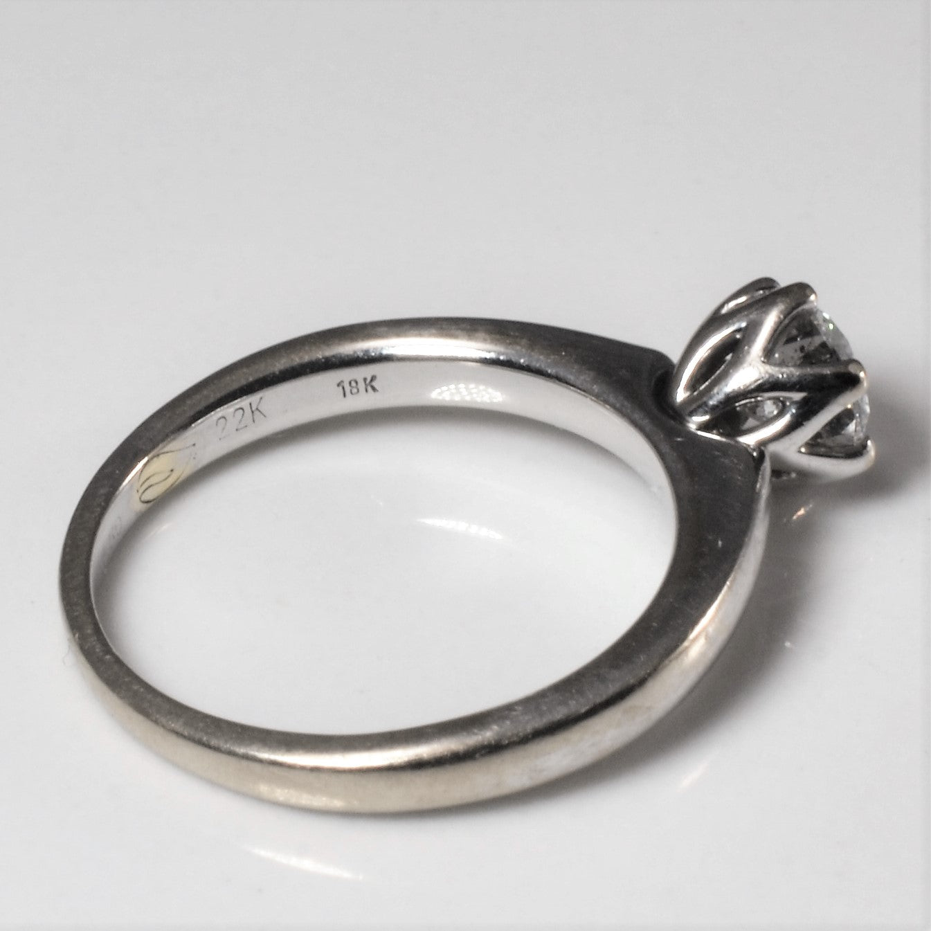 Six Prong Solitaire Diamond Ring | 0.50ct | SZ 4.5 |