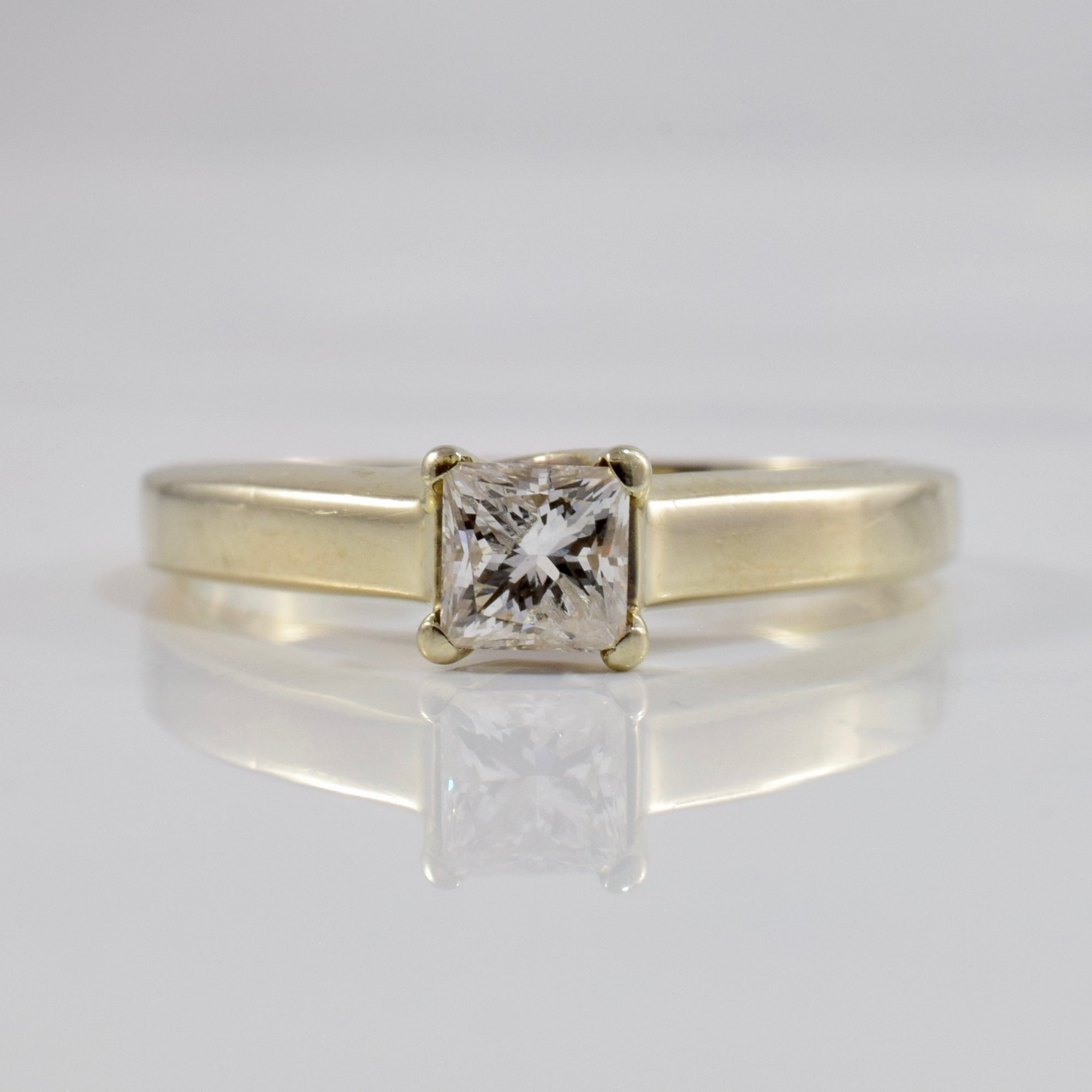 Princess Cut Diamond Engagement Ring | 0.46 ct SZ 8 |