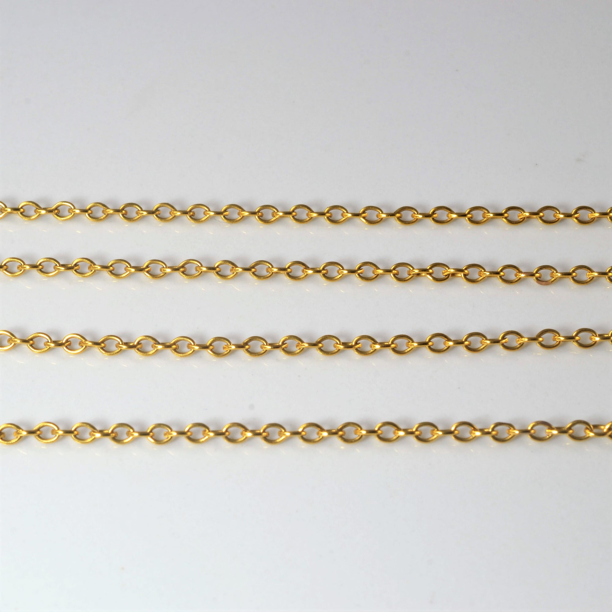 14k Yellow Gold Cable Chain | 25