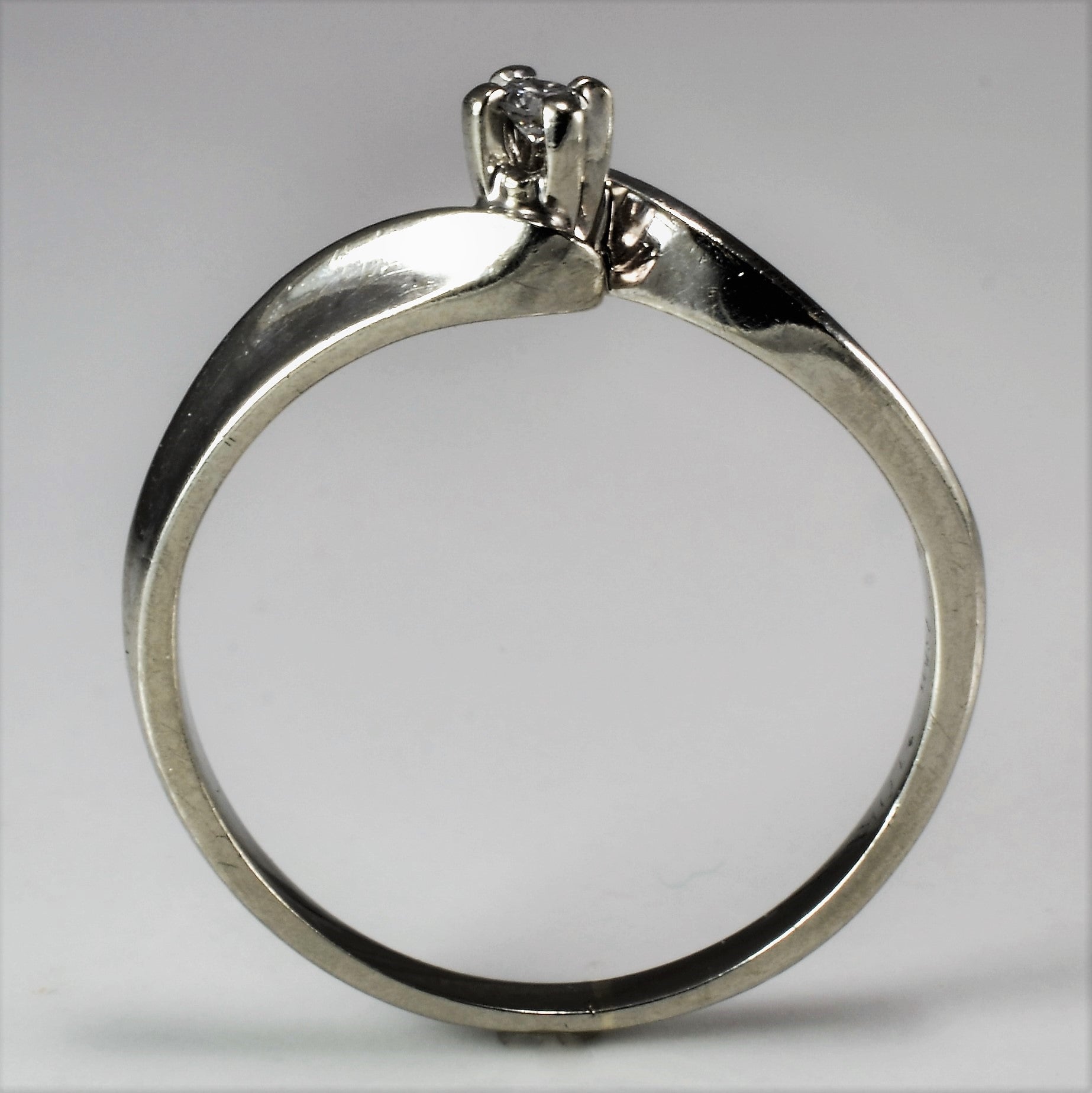 Twisted Diamond Promise Ring | 0.03 ct, SZ 6.5 |